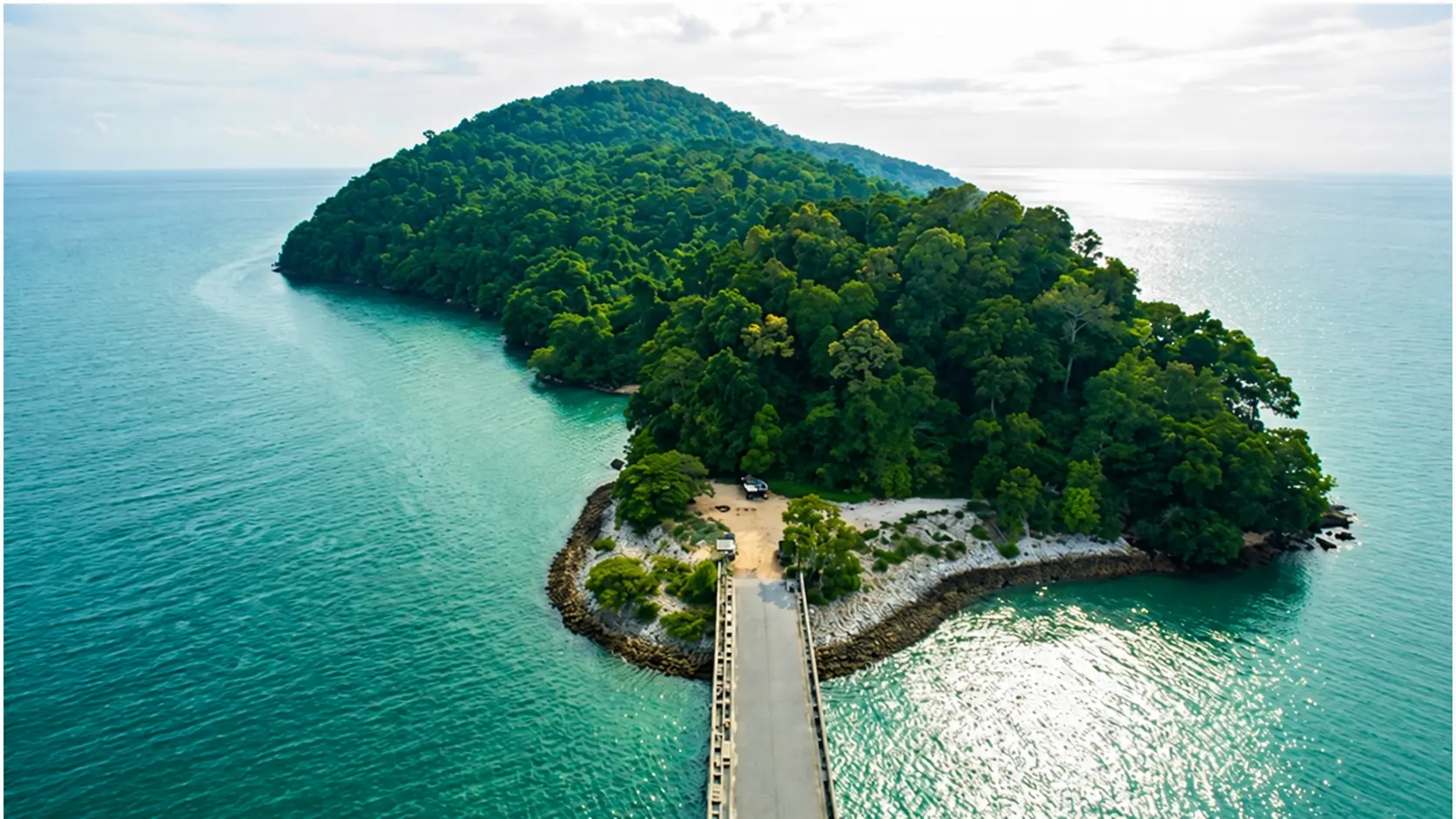 Kawasan pesisir Pulau Bunting di Yan, Kedah