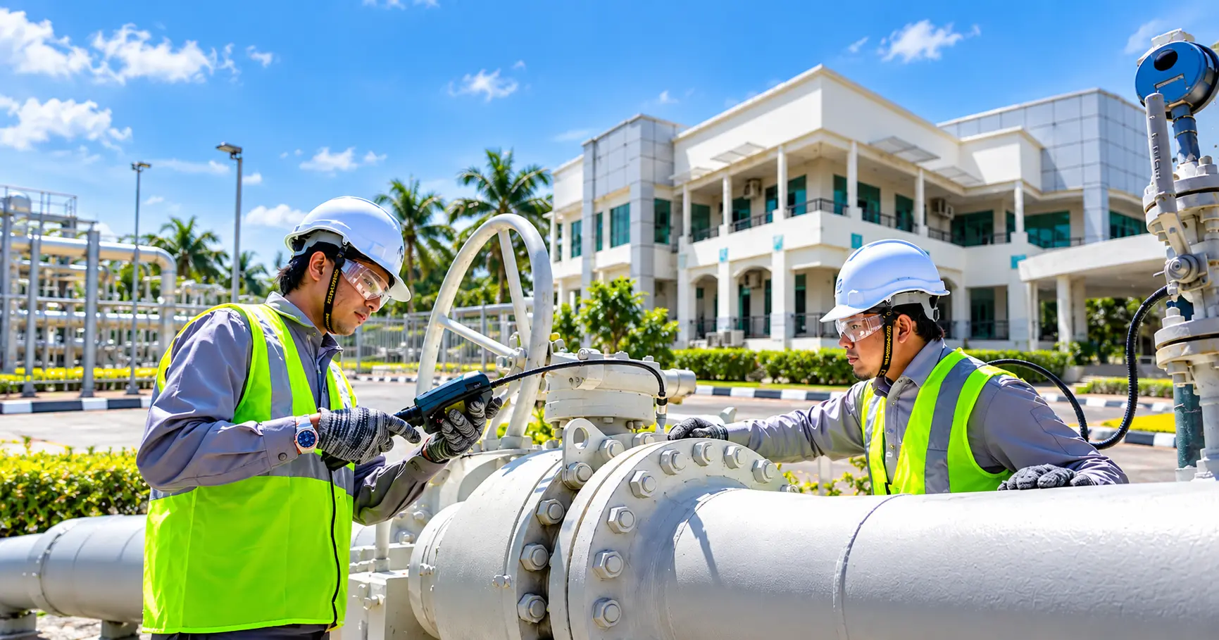 Visual konseptual Terminal LNG Yan di kawasan pesisir Kedah